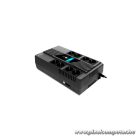 NJOY Szünetmentes 800VA - Token 800 (2x4 Schuko, line-interaktív,HID USB, LCD, túlfeszültség védett, fekete)