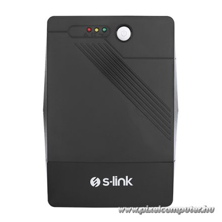 S-Link szünetmentes 1000VA - MIGHT U100 (1000VA, 12V7Ah*2, 600W, Line-Interactive, 4 schuko)