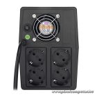 S-Link szünetmentes 1000VA - MIGHT U100 (1000VA, 12V7Ah*2, 600W, Line-Interactive, 4 schuko)