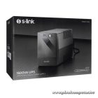 S-Link szünetmentes 1000VA - MIGHT U100 (1000VA, 12V7Ah*2, 600W, Line-Interactive, 4 schuko)
