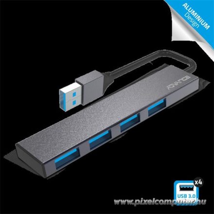Advance USB Hub - XPAND SMART (USB-A to 4x USB-A3.0, szürke)