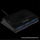 Advance USB Hub - XPAND STARTER HUB (USB-A to 4x USB-A3.0, fekete)