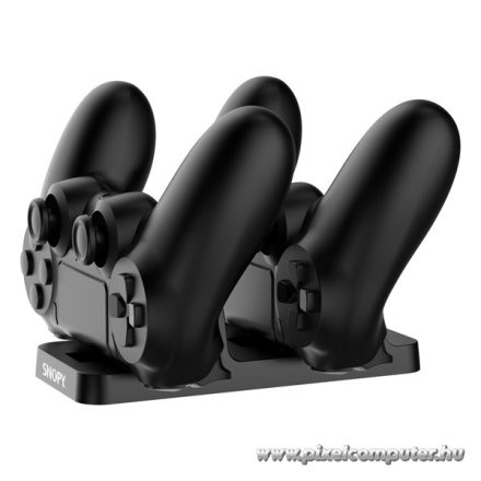 Snopy Gamepad töltő - SG-PS4 (dokkoló 2x PS4 kontroller töltéséhez, fekete)