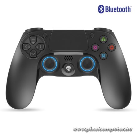 Spirit of Gamer Gamepad Vezeték Nélküli - XGP Bluetooth PS4 (USB, Vibration, PS4/PS3 kompatibilis, fekete-kék)