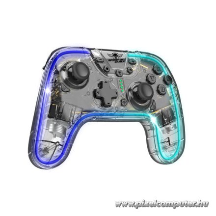 Spirit of Gamer Gamepad Vezeték Nélküli - Pulse Bluetooth (BT, Vibration, PC/iOS/Android kompatibilis, fekete-kék)