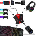 Spirit of Gamer Egér/Billentyűzet adapter konzolokhoz - SOG-CONV2 (Audio, 3x USB-A, 2x USB-C, Nintendo/PS4/PS3/Xbox One)