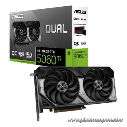 Asus Videokártya - nVidia DUAL-RTX5060TI-O16G (16384MB, GDDR7, 128bit, 1xHDMI, 3xDP)