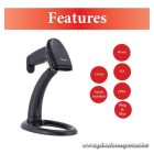 Equip Kézi Vonalkód olvasó - 351020 (1D, állvánnyal, vezetékes, fekete)