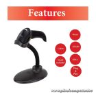 Equip Kézi Vonalkód olvasó - 351021 (1D/2D, állvánnyal, vezetékes, fekete)