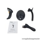Equip Kézi Vonalkód olvasó - 351021 (1D/2D, állvánnyal, vezetékes, fekete)