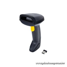   Equip Kézi Vonalkód olvasó - 351024 (2D, lézeres, állvánnyal, vezeték nélküli, fekete)