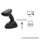 Equip Kézi Vonalkód olvasó - 351026 (2D, lézeres, állvánnyal, vezeték nélküli, nagy hatótáv, fekete)