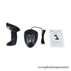 Equip Kézi Vonalkód olvasó - 351026 (2D, lézeres, állvánnyal, vezeték nélküli, nagy hatótáv, fekete)