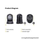 Equip Asztali Vonalkód olvasó - 351027 (2D, omnidirekcionális, vezetékes, fekete)