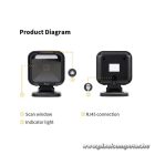 Equip Asztali Vonalkód olvasó - 351028 (2D, omnidirekcionális, vezetékes, fekete)