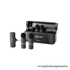   Boya BY-V4 - 2,4 GHz-es, négycsatornás vezeték nélküli mikrofon 3,5 mm-es JACK csatlakozóval