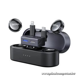   BOYA BOYALINK V3-01 2.4GHz Univerzális vezetéknélküli szett (1+2)  lightning, USB-C, 3.5mm TRS
