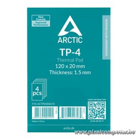 Arctic TP-4 hővezető párna - 120x20mm, 1,5mm, 4db