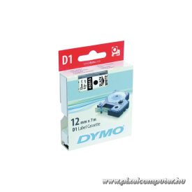 DYMO címke LM D1 alap 12mm fekete/fehér