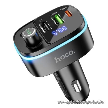 Car transmitter bluetooth Hoco 2 x USB A + USB C QC3.0 PD 20W E62 black