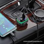 Car transmitter bluetooth Hoco 2 x USB A + USB C QC3.0 PD 20W E62 black