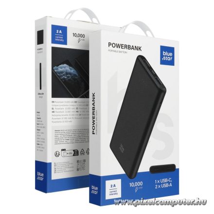 Powerbank Blue Star W1061 2A 10000 mAh black