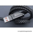 Cable 4in1 USB C / USB A to USB C / Lightning Forcell F-Energy QC PD 3A 60W 1 m C241 chrome