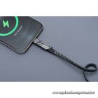 Cable 4in1 USB C / USB A to USB C / Lightning Forcell F-Energy QC PD 3A 60W 1 m C241 chrome