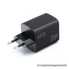 Phone charger Blue Star GaN 2 x USB C + USB A QC4.0 PD 4A 65W VT-43 black