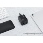 Phone charger Blue Star GaN 2 x USB C + USB A QC4.0 PD 4A 65W VT-43 black