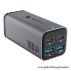 Desktop charger Forcell F-Energy GaN III 2 x USB C + 2 x USB A QC4.0 PD 5A 100W VT-49 gray