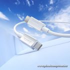 Hoco X107 USB-C – USB-C gyorstöltő kábel 60 W – Power Delivery és Quick Charge 3.0 támogatással