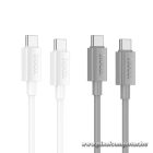 HOCO X107 USB-C – USB-C gyorstöltő kábel – 60W, PD, QC 3.0