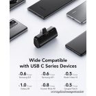 Powerbank Veger PlugOn (W0558) PD QC3.0 3A 20W 5000 mAh with a built-in connector Type C czarny