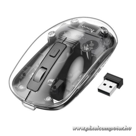HOCO GM29 vezeték nélküli optikai egér – 2.4 GHz + Bluetooth, 1600 DPI