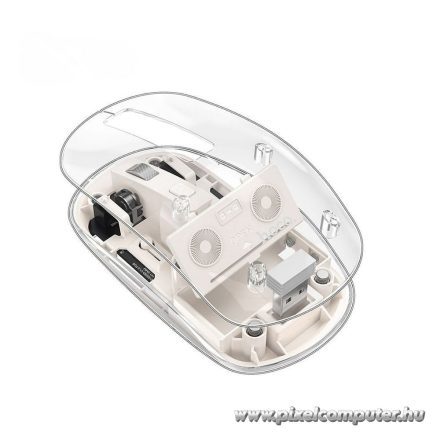 HOCO GM29 vezeték nélküli optikai egér – 2.4 GHz + Bluetooth, 1600 DPI
