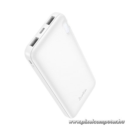 HOCO J128 – 10000mAh nagy kapacitású, ultravékony power bank két USB-A kimenettel
