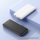 HOCO J128 – 10000mAh nagy kapacitású, ultravékony power bank két USB-A kimenettel