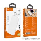 HOCO J128 – 10000mAh nagy kapacitású, ultravékony power bank két USB-A kimenettel