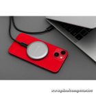 Wireless charger Forcell F-Energy Smart Charge USB C Qi2 15W compatible with MagSafe, with detachable cable 1,5 m silver