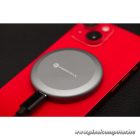 Wireless charger Forcell F-Energy Smart Charge USB C Qi2 15W compatible with MagSafe, with detachable cable 1,5 m silver