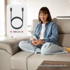 Wireless charger Forcell F-Energy Smart Charge USB C Qi2 15W compatible with MagSafe, with detachable cable 1,5 m silver