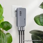 Phone Charger Forcell F-Energy Ultra Slim GaN III 2 x USB C + USB A QC4.0 PD 4A 65W VT-47 gray 0INT