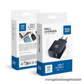   TFB-TC-25W PD hálózati töltő – 25W, USB-C + USB-A, PD / QC 4.0 / AFC