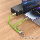 HOCO GH5 USB-C – Lightning kábel és nyakpánt – PD 20W, 22 cm