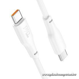 Cable USB C to USB C Hoco 3A 100W 1 m X93 white