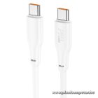 Cable USB C to USB C Hoco 3A 100W 1 m X93 white