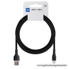 Cable USB A to USB C Blue Star 3A 60W ECO 1 m PJ68-25-3 black