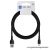 Cable USB A to USB C Blue Star 3A 60W ECO 1 m PJ68-25-3 black