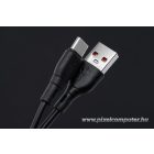 Cable USB A to USB C Blue Star 3A 60W ECO 1 m PJ68-25-3 black